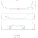 Volvo VNL610, VNL660, VNL770 16" Set Back Bumper