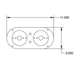 Peterbilt, Kenworth Above Door SS Dome Light Panel for Watermelon Lights