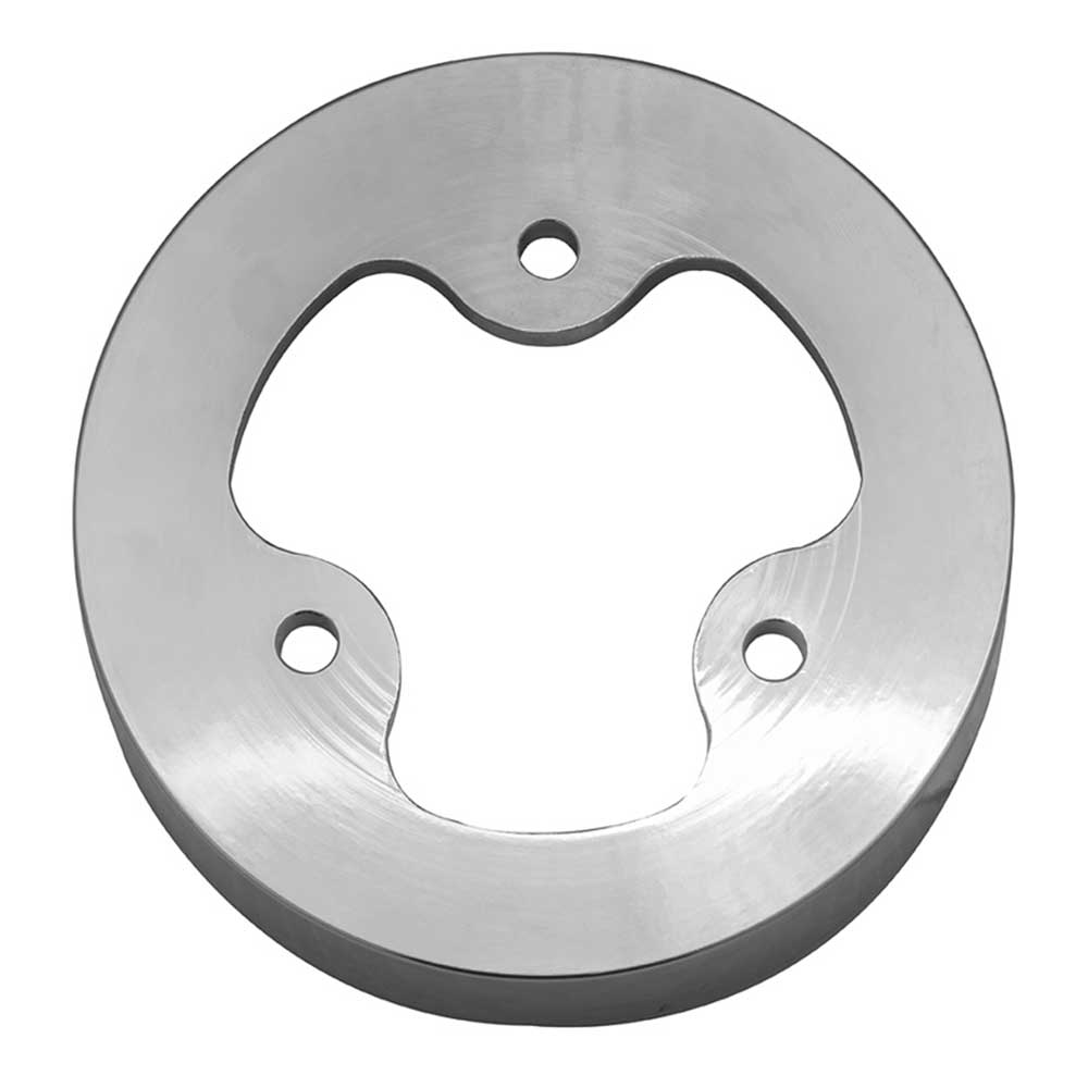 Chrome Aluminum 3-Bolt Hub Adapter for 9-Screw Steering Wheels