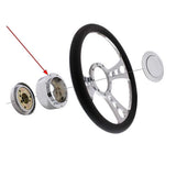 Chrome Aluminum 3-Bolt Hub Adapter for 9-Screw Steering Wheels