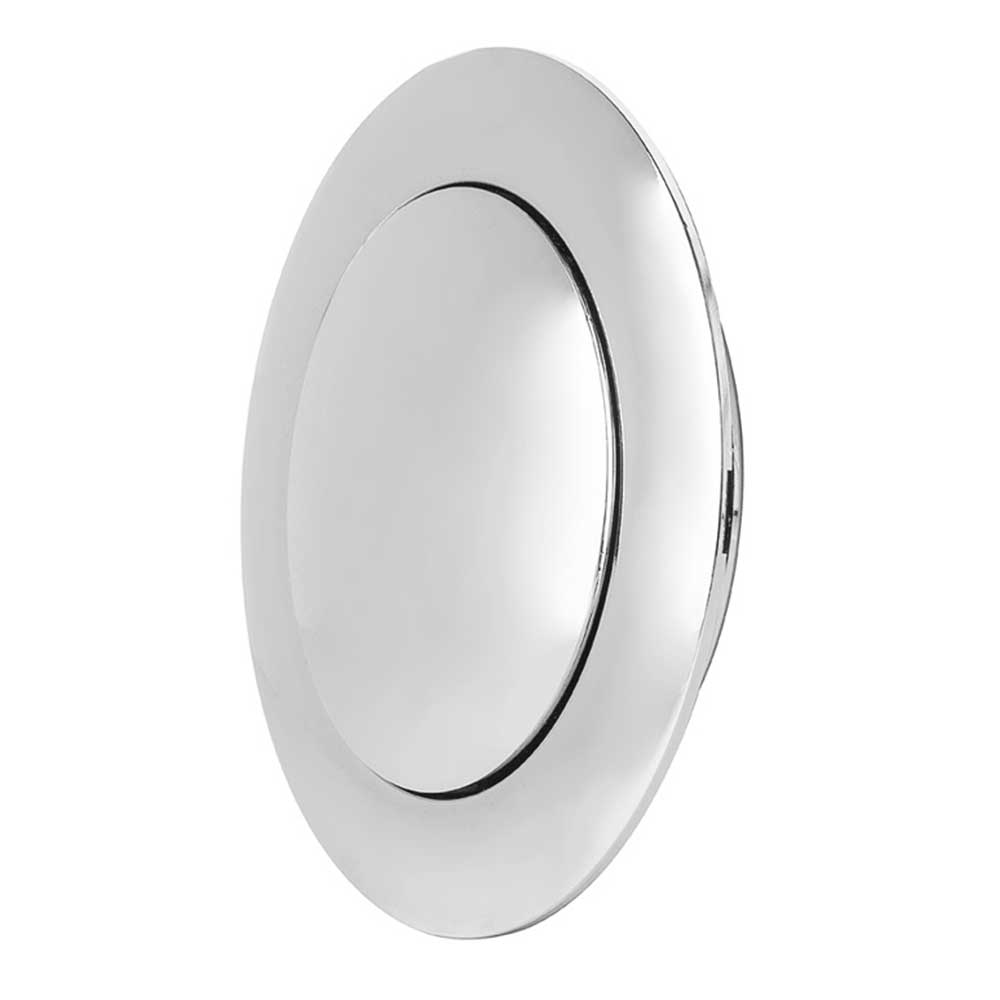 Chrome Aluminum Horn Button for 9-Screw Mount Steering Wheels