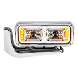 Peterbilt 359, 379, 389 High Power LED Projection Headlight with Turn Signals and Mounting Arm
