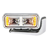 Peterbilt 359, 379, 389 High Power LED Projection Headlight with Turn Signals and Mounting Arm