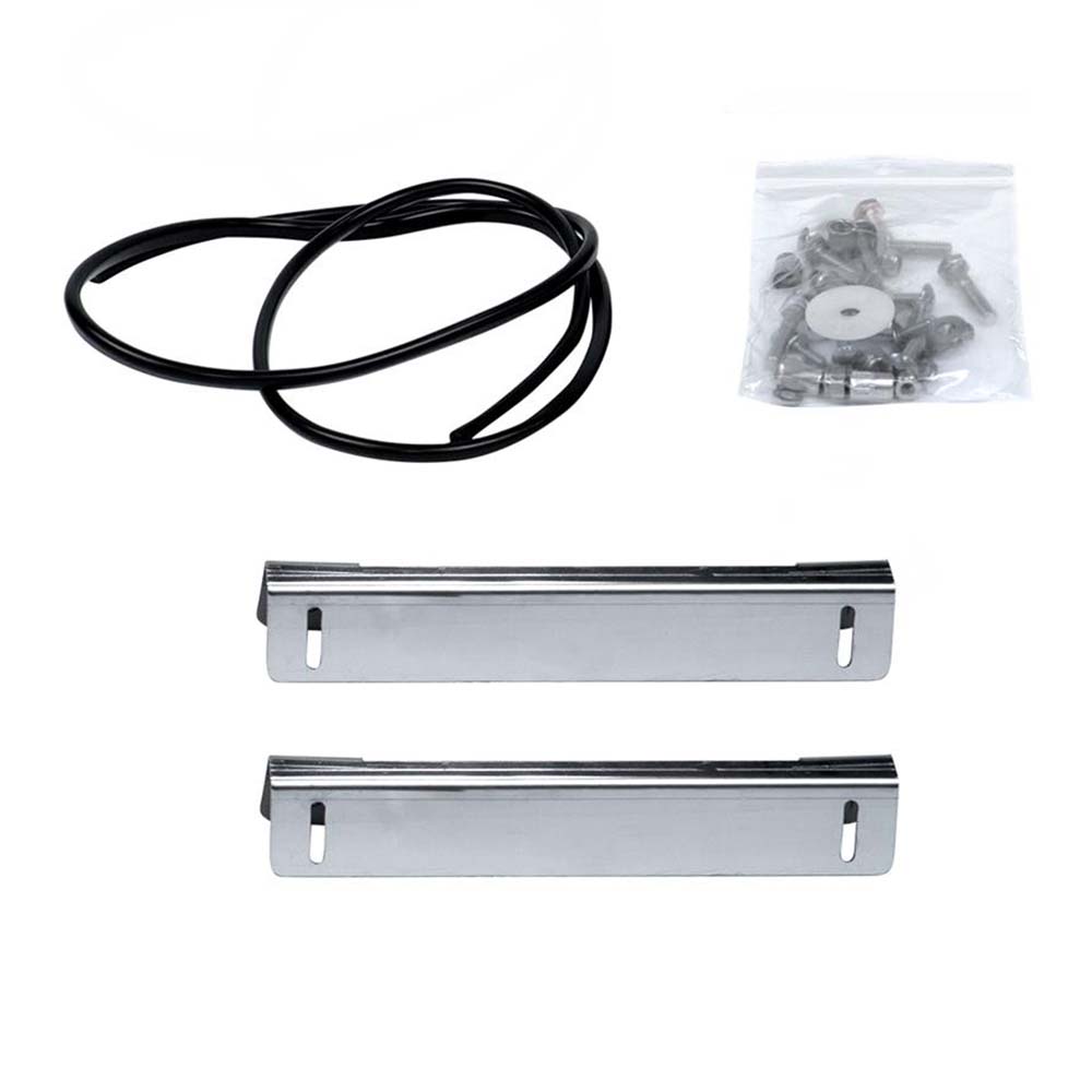 Peterbilt 379 Long Hood Stainless Steel Bug Deflector