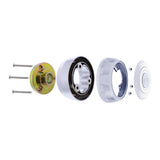 KW T680/T880, PB 579/567 Chrome Steering Wheel Hub & Horn Button Kit