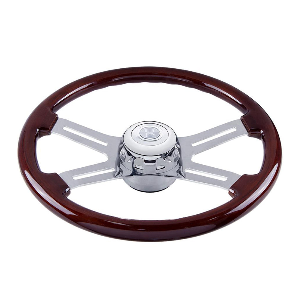 KW T680/T880, PB 579/567 Chrome Steering Wheel Hub & Horn Button Kit