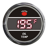 Red Oil Temperature Teltek Smart Gauge for Peterbilt 2006 and newer