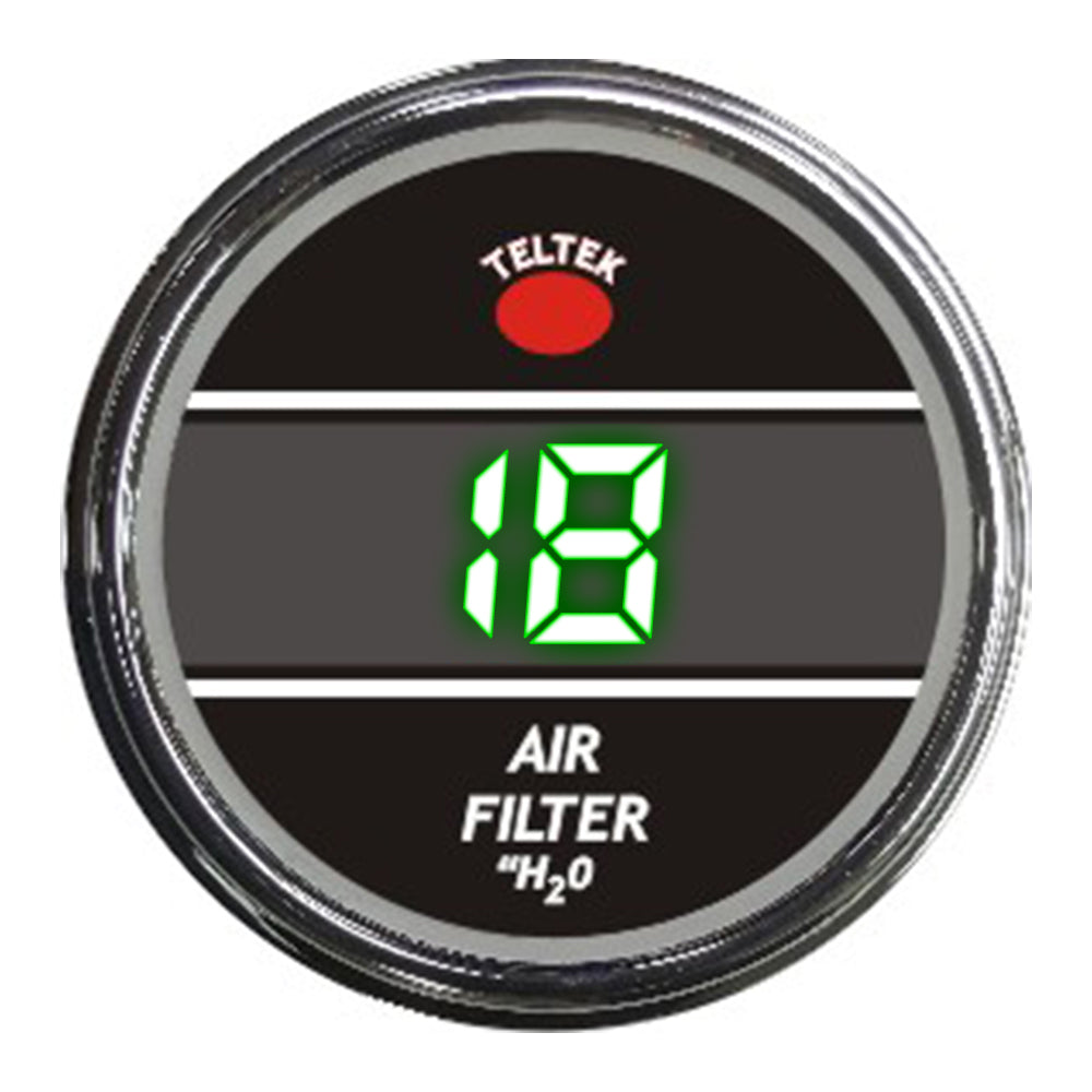 Green Air Filter Teltek Smart Gauge for Kenworth 2006 and newer