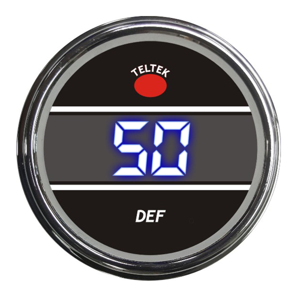 Blue DEF Level Teltek Smart Gauge for Peterbilt 2006 and newer