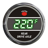 Green Rear Drive Axle Temperature Teltek Smart Gauge for Peterbilt 2006 and newer