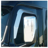2018-2022 Freightliner Cascadia Stainless Steel Door Window Shade/Window Deflectors