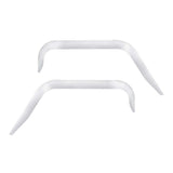 2008-2017 Freightliner Cascadia Stainless Steel Door Window Shade/Wind Deflectors