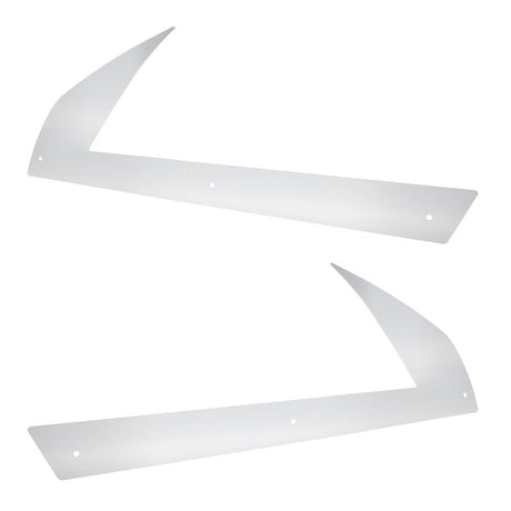 Close-up of 2018-2022 Freightliner Cascadia SS headlight fender guards