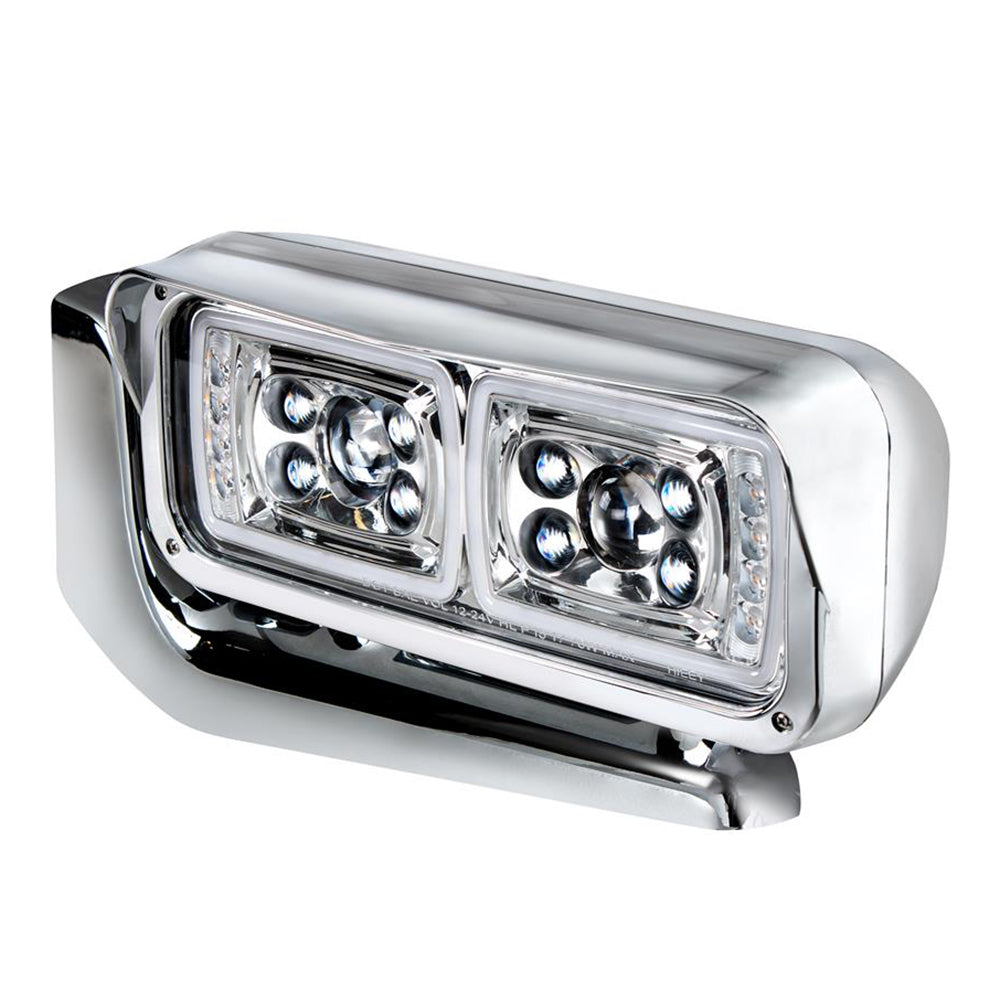 Peterbilt 359, 379, 389 High Power LED Projection Headlight with Turn Signals and Mounting Arm