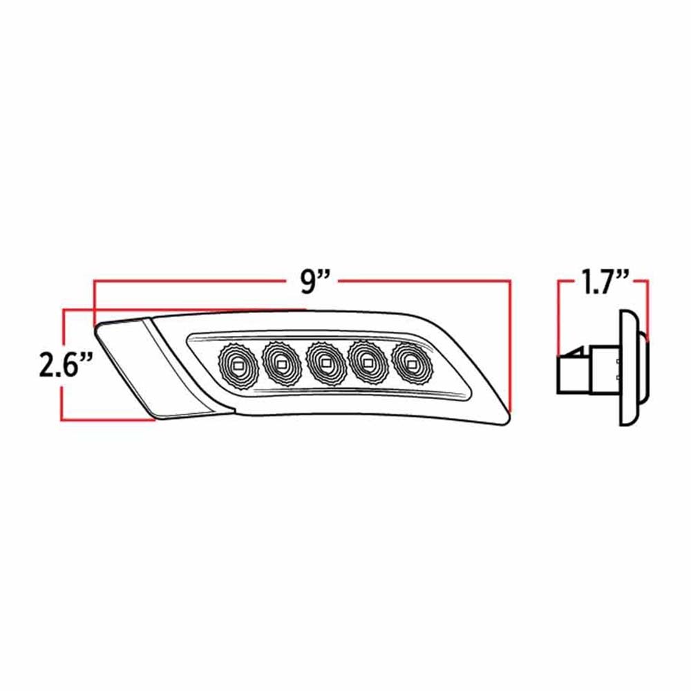 Peterbilt Dual Revolution LED Fender Marker Lights