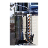 Front Peterbilt Air Cleaner Light Bars with Hero H3 LED Lights