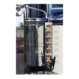 Front Peterbilt Air Cleaner Light Bars with Hero H3 LED Lights