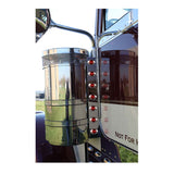 Rear Peterbilt Air Cleaner Light Bars with Hero H3 LED Lights