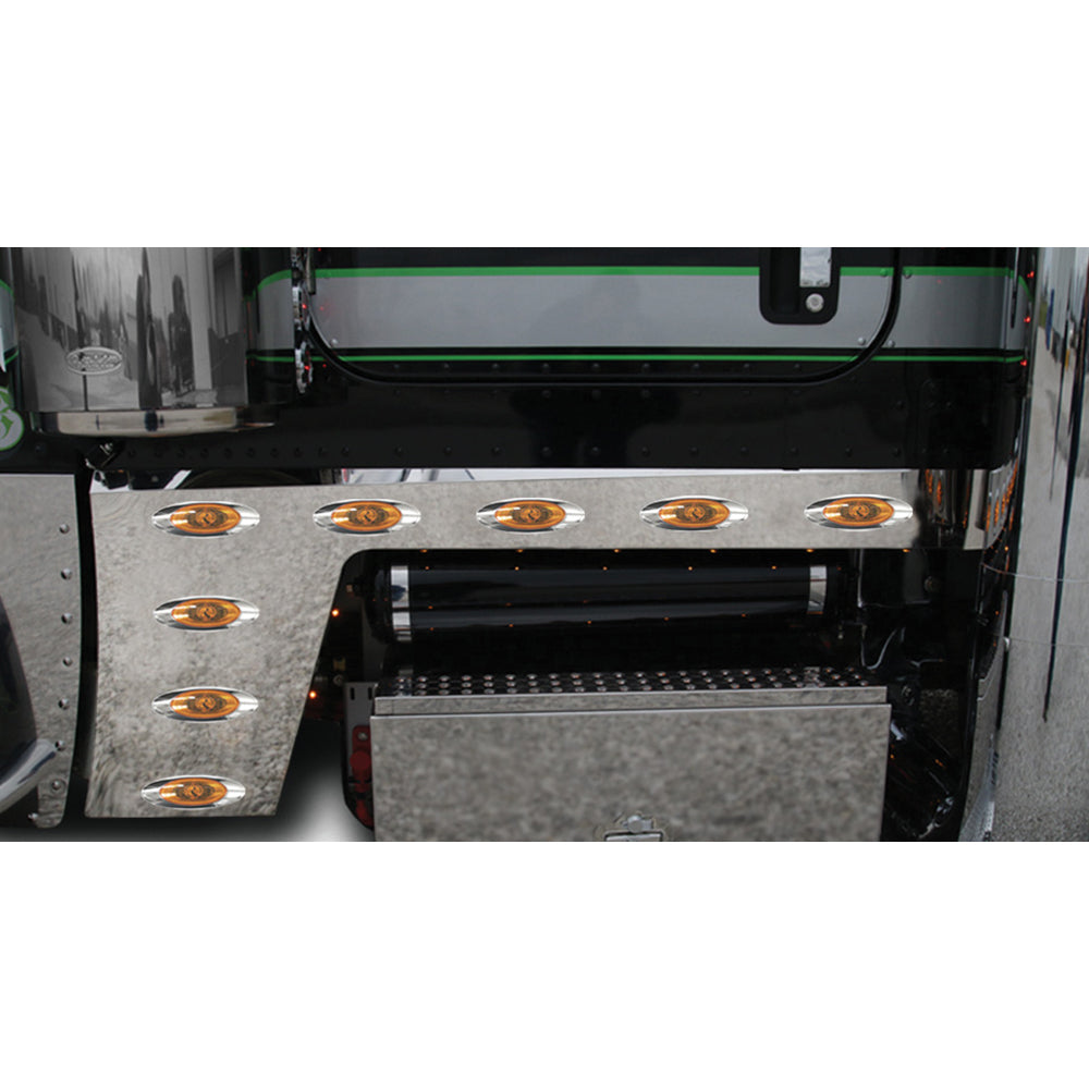 Peterbilt 389 Darwin One-Piece Cab Cowl Panels with H1 Hero LED Lights
