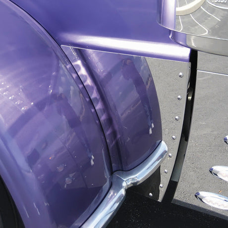 Peterbilt 389 lower hood extension panels (PR) for semi trucks