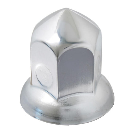 33mm Chrome steel cone nut cover - push on 10PK