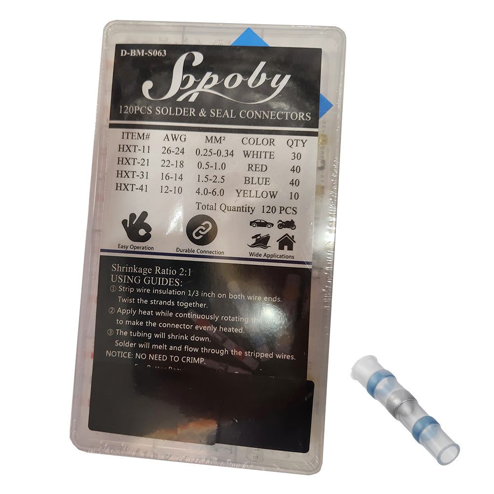 120 Piece Solder Seal Connector Kit