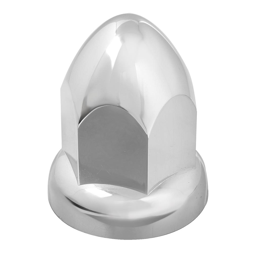 33mm Chrome Plastic Bullet Nut Covers - Push On 10PK