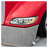 Peterbilt Chrome Quad-LED Headlight w/ LED Position & Seq Signal
