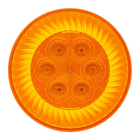 4" 16 LED amber turbine turn signal light, close-up
