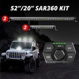 XKGlow 4-Piece SAR 360 Degree Search and Rescue Light Bar System