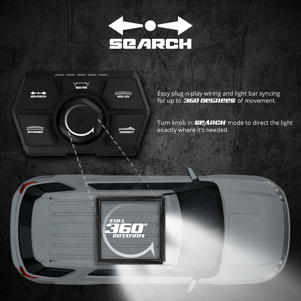 XKGlow 52" 1- Piece SAR 90 Degree Search and Rescue Light Bar System