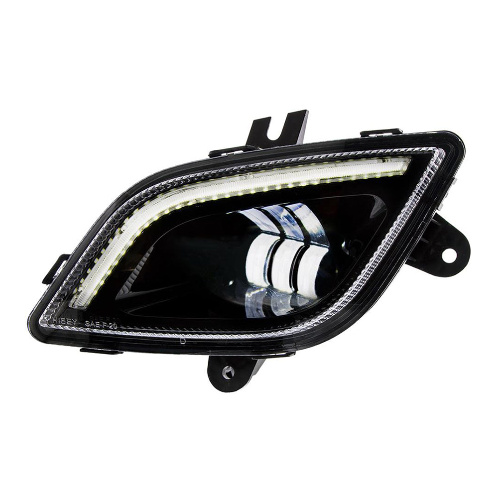 Freightliner Cascadia 34 LED Black Fog Light With LED Light Bar