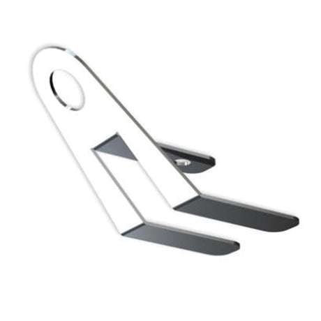 Nova underglow light bracket with one 3/4" round light hole