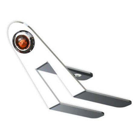 Close-up of nova underglow light bracket with one 3/4" round light hole