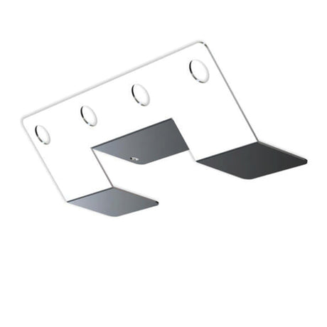 Nova underglow light bracket with four 3/4" round light hole