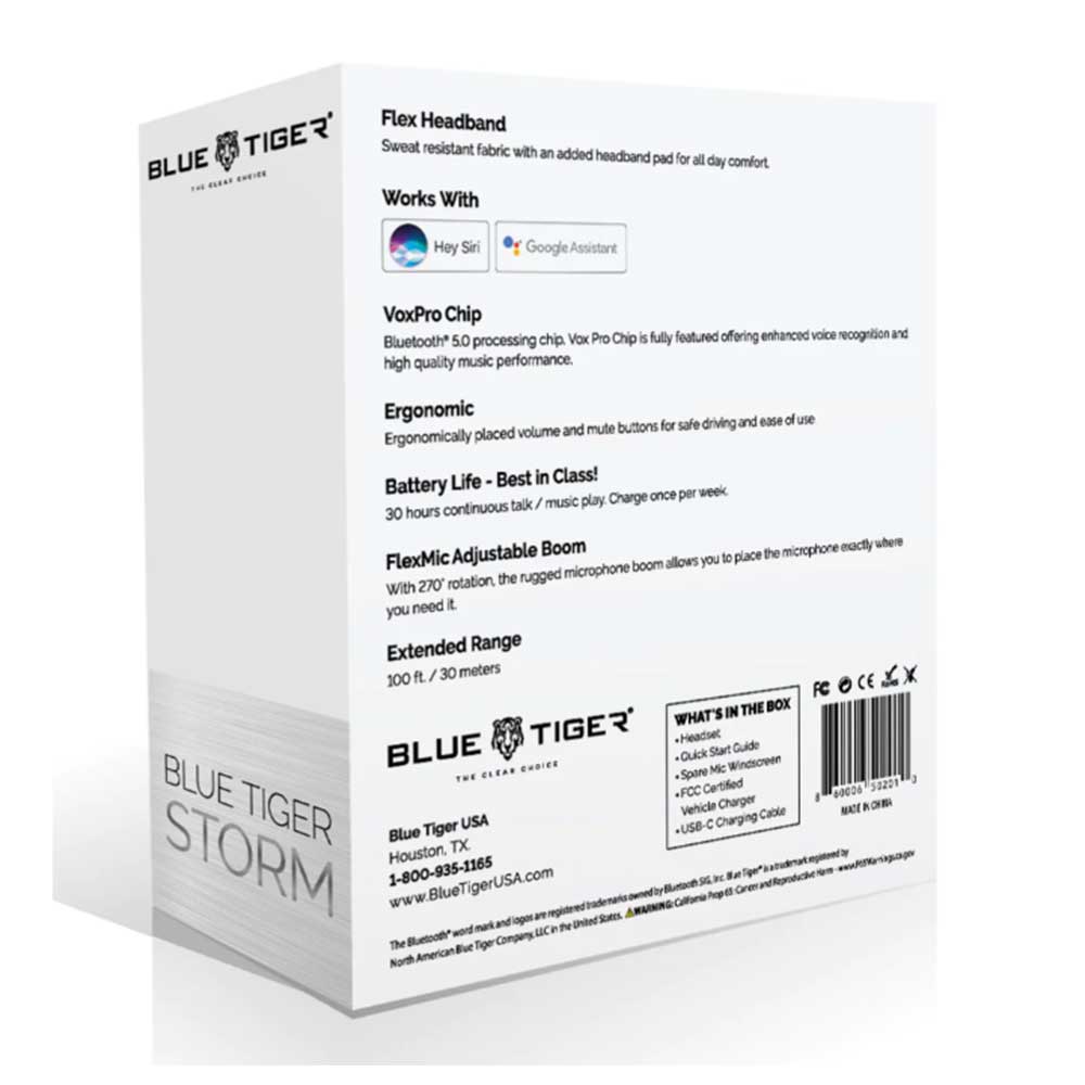 Blue Tiger Storm Headset