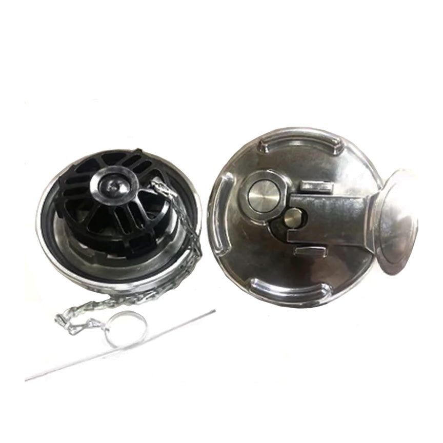 4" Peterbilt Non-Locking Polished Fuel Cap