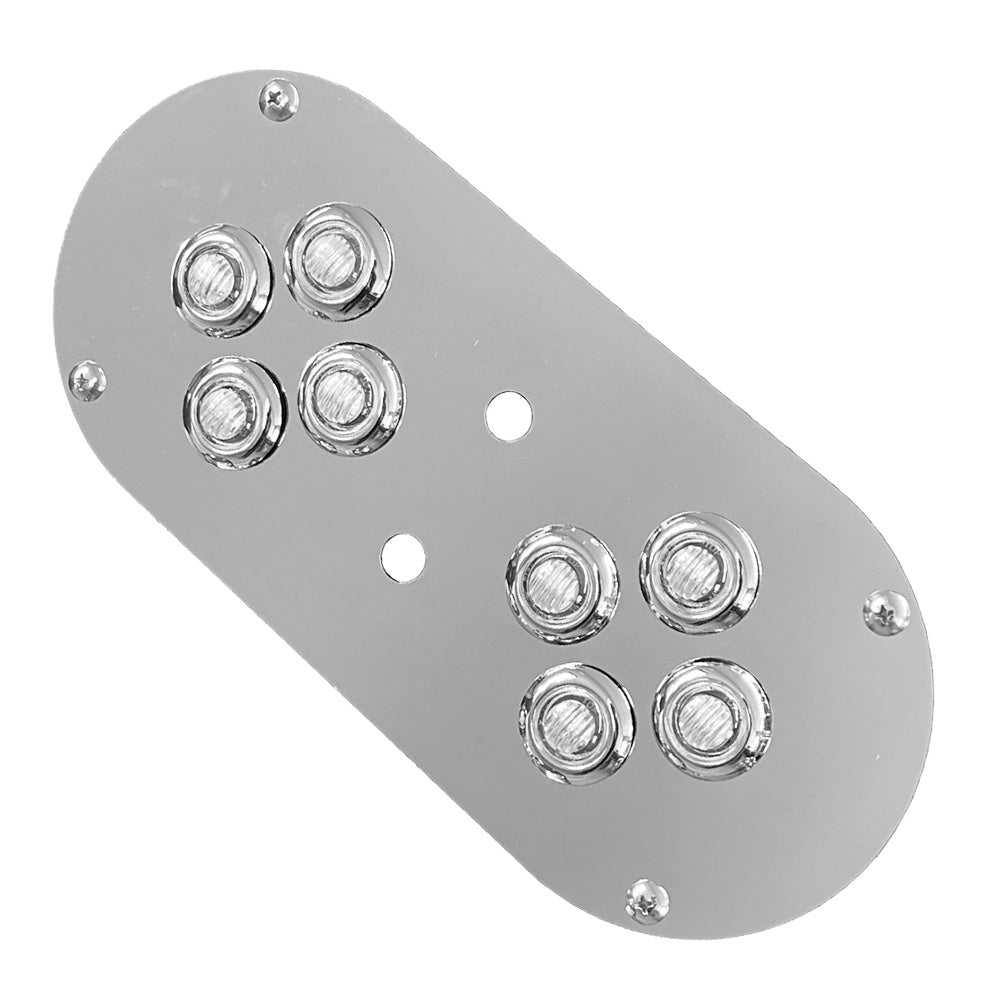 Peterbilt, Kenworth Dome Light Panel with 8 3/4 Light and Switch Cutouts