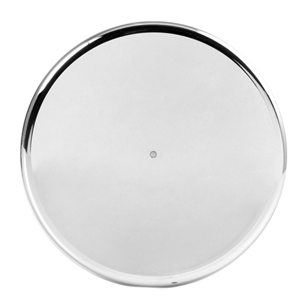 33mm x 5" Thread-On Chrome Plastic Flat Top Cylinder Nut Cover