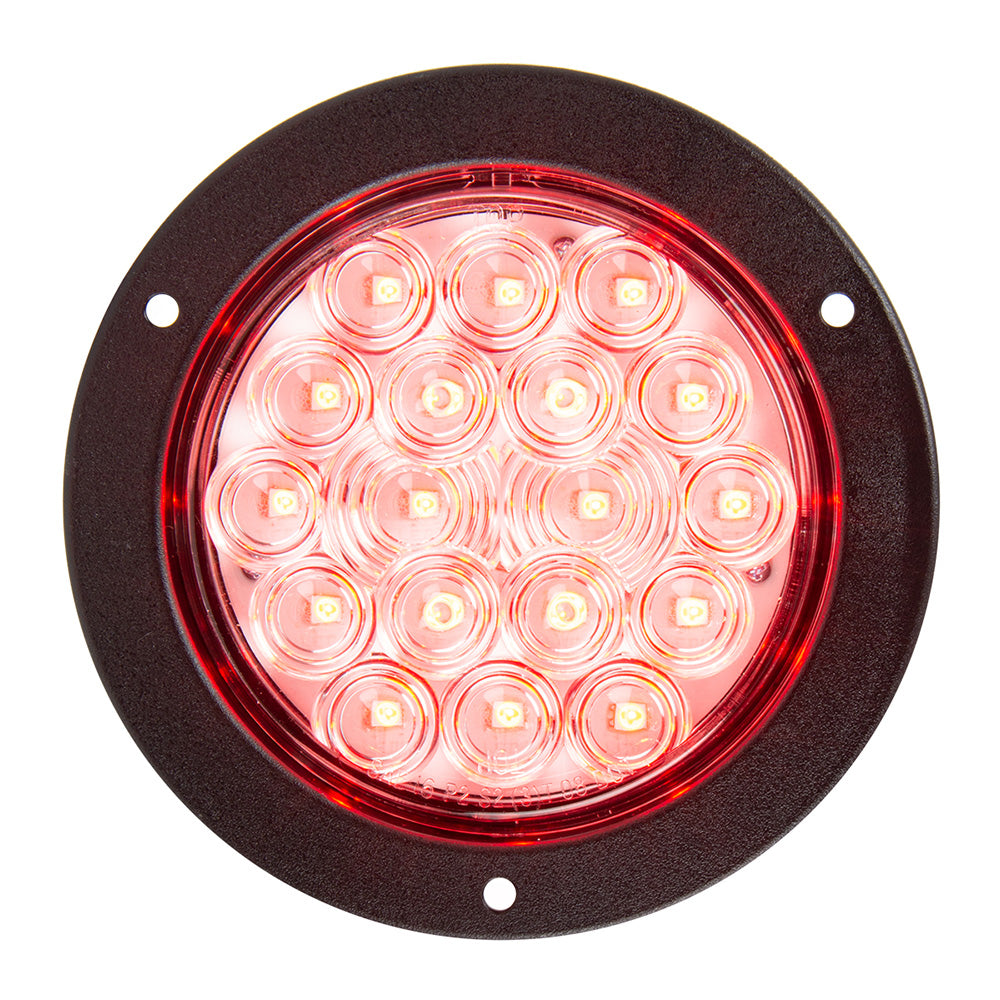 4" LED Light with Black Flange Mount