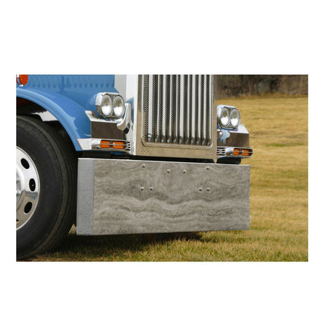 Peterbilt 379 18" stainless mitered end bumper for semi trucks
