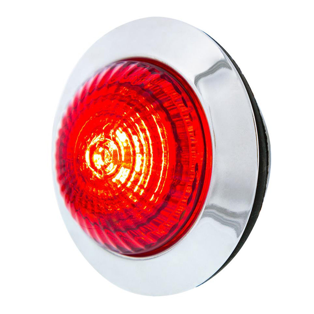 6 LED 1-1/4" Dual Function Clearance/Marker with Stainless Steel Bezel