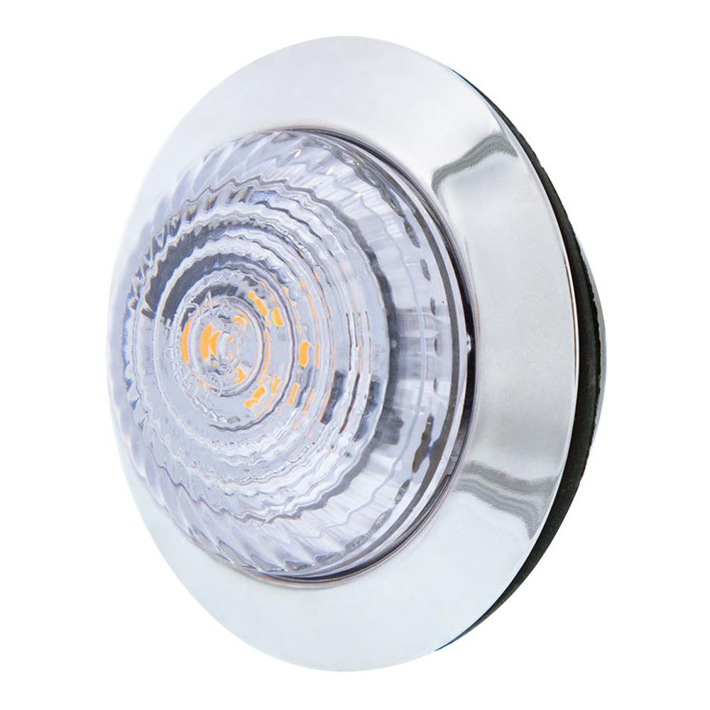 6 LED 1-1/4" Dual Function Clearance/Marker with Stainless Steel Bezel