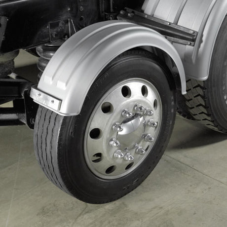 Liquid platium 12"W poly lift axle fender