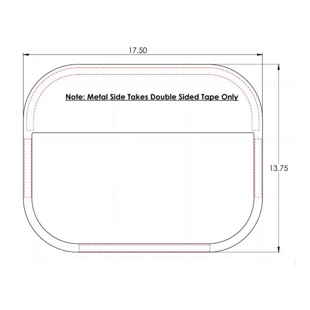 Peterbilt 579, 567 2016+ Sleeper Window 5" Chop Top Trim for Passenger Side