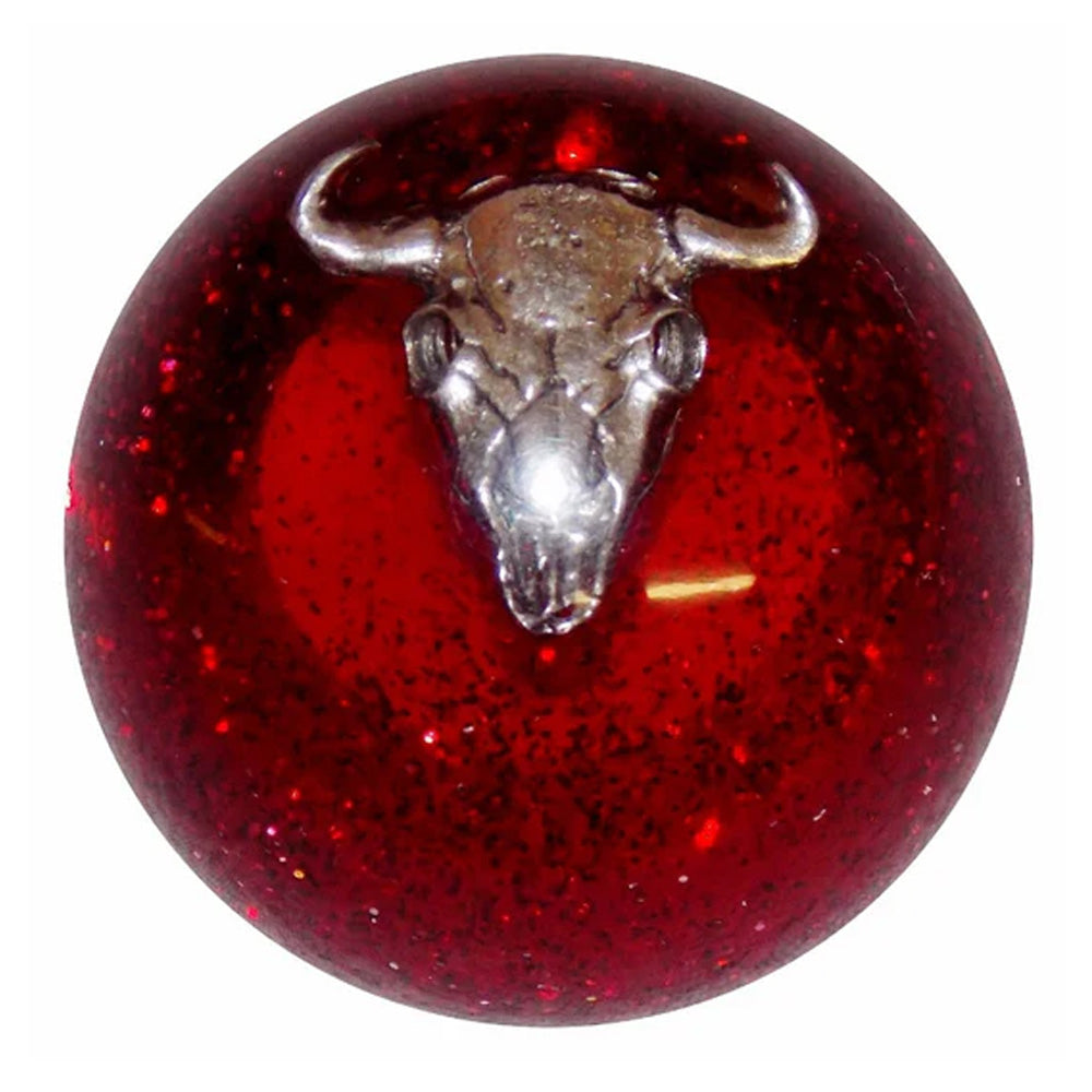 Cow Skull Glitter Brake Knob