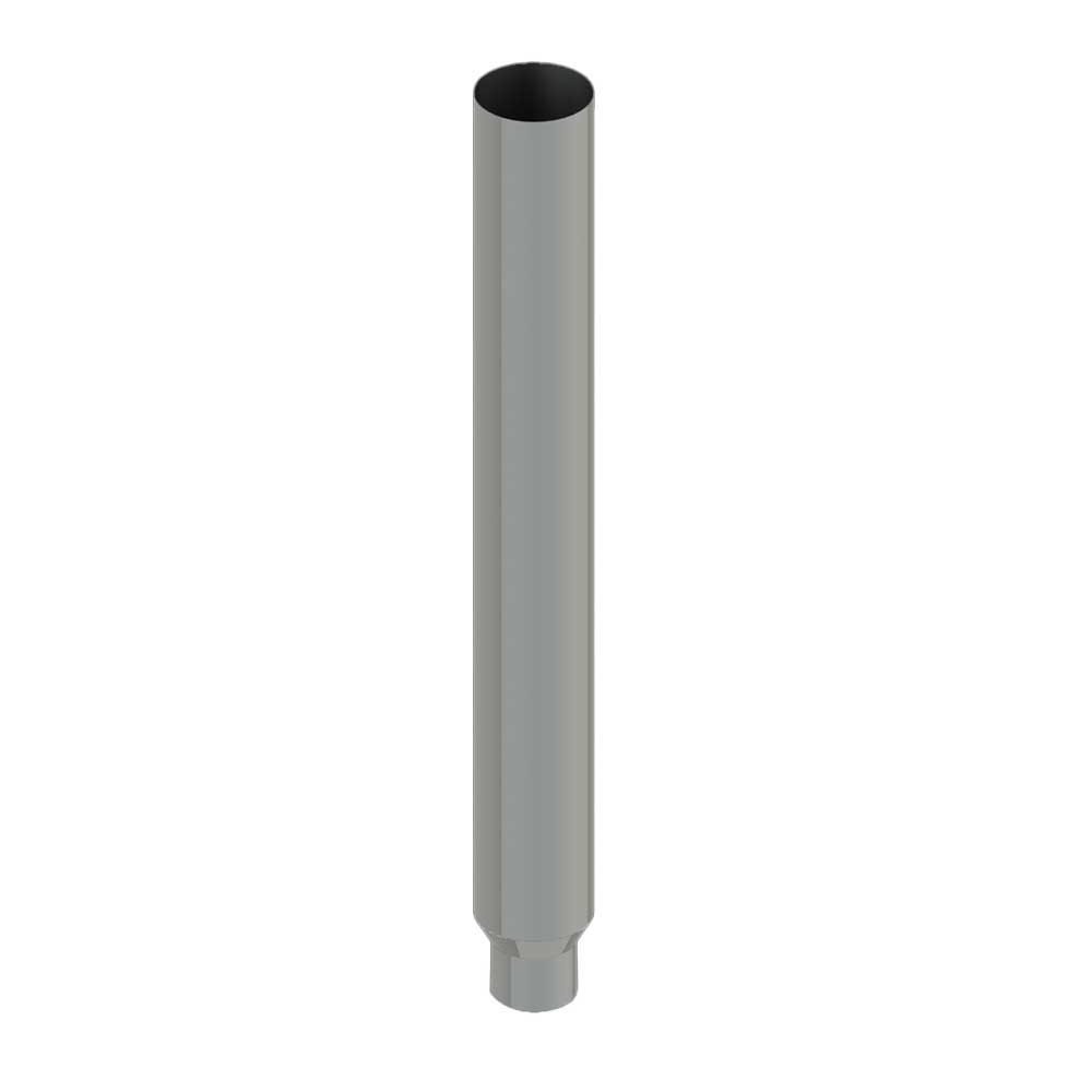 6"-5"D x 48"L Flat Top One-Piece Chrome Stack