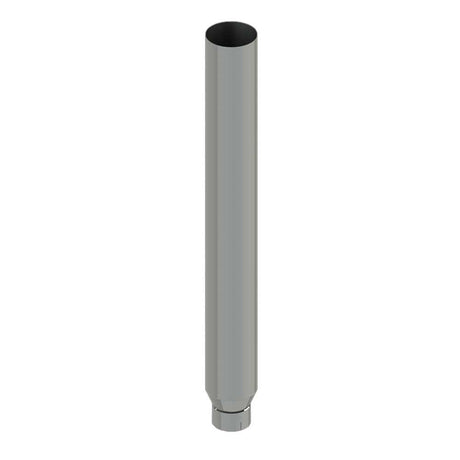 7"-5"D X 72"L flat top chrome one-piece stack with expanded end