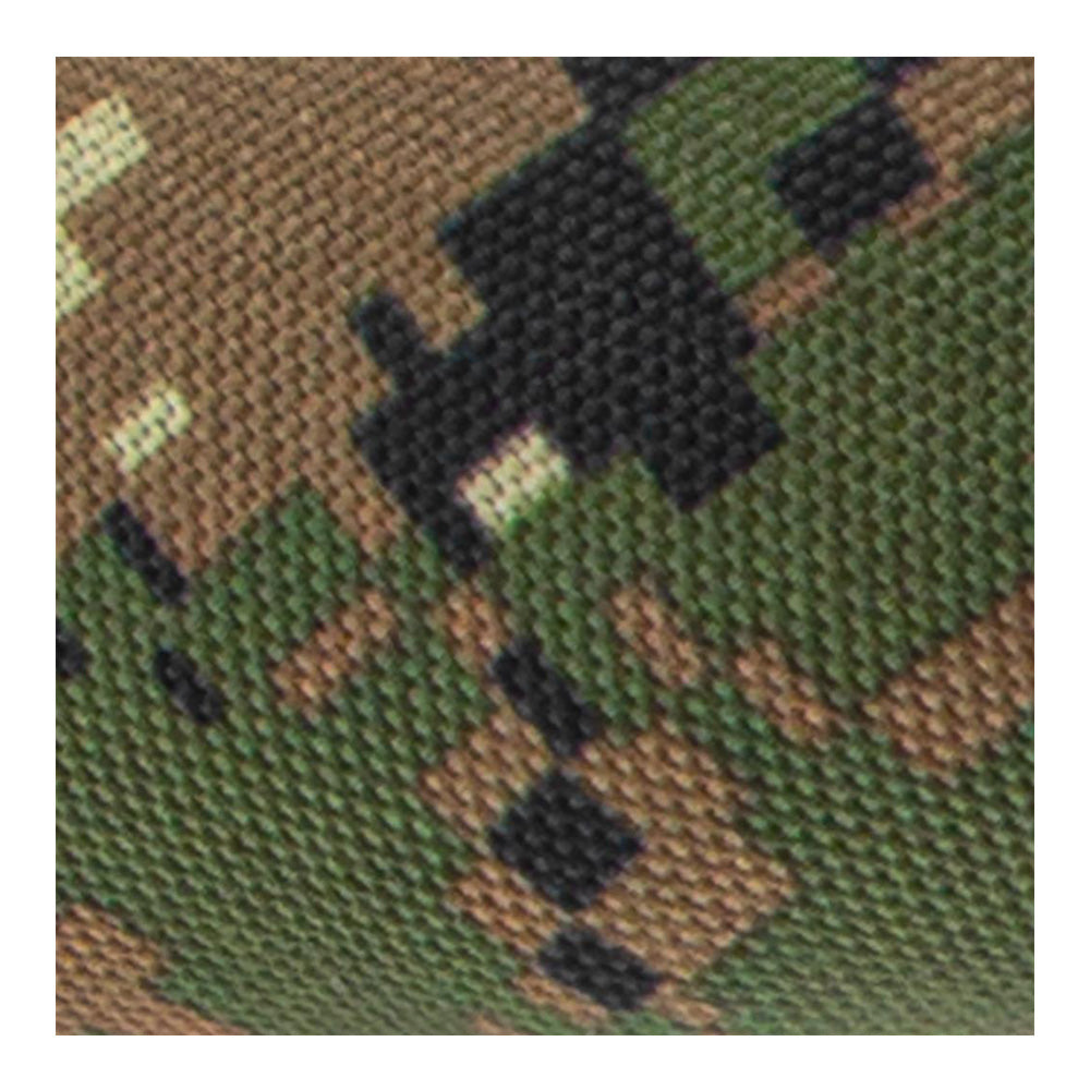 Camouflage Cloth and Suede 18" Steering Wheel Cover - Woodland Style