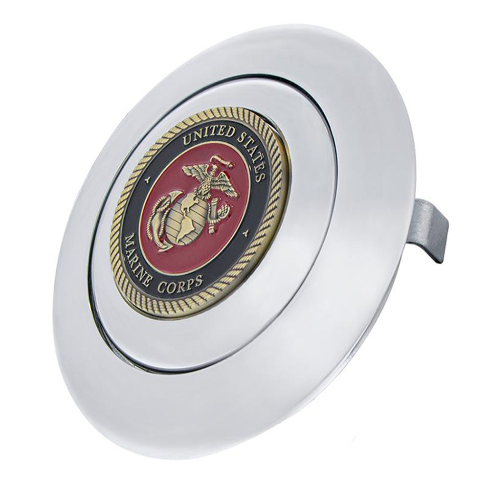 US Marines Steering Wheel Horn Button with Metal Medallion